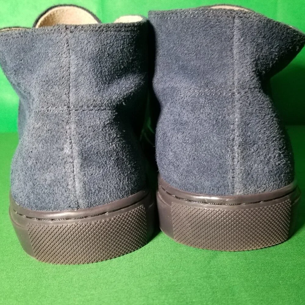Banana Republic Blue Suede Chukka Desert Ankle Boots Ortholite Men Size 9 Soft